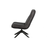 Draaifauteuil kunstleer zwart